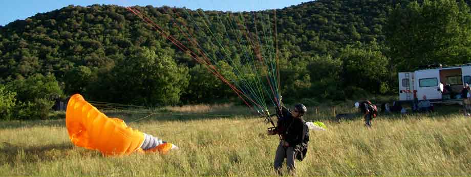 parapentes cole ardeche